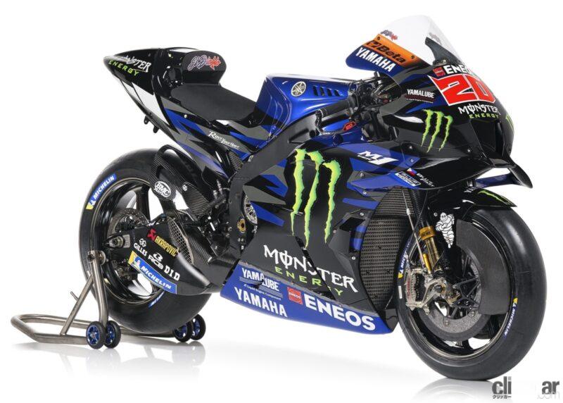 「ヤマハが2輪最高峰レースMotoGPのワークスマシン2023年型「YZR-M1」を発表。カモフラ柄でよりワイルドに」の1枚目の画像