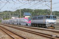 川崎重工業で製造した秋田新幹線E6系の甲種輸送列車は兵庫駅から秋田駅まで運行しました