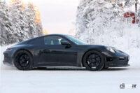 ポルシェ「911 ST」開発車両をスクープ！　ブランド史上最軽量のレアモデルが50年ぶり復活 - Porsche 911 ST Winter 7
