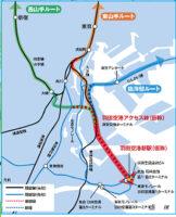羽田空港アクセス線は東山手ルート・西山手ルート・臨海部ルートを計画（JR東日本 電気SIO広報Twitterより）