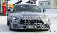 メルセデスAMG「GTクーペ」次期型はエントリーモデルでもパワフル。4シーターでデビューへ - Spy shot of secretly tested future car