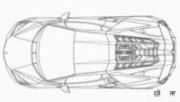 公開前に画像が流出。ランボルギーニ次世代スーパーカー、V12を電動化で850ps以上 - lamborghini-aventador-replacement-patent-image-3