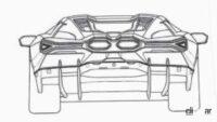 公開前に画像が流出。ランボルギーニ次世代スーパーカー、V12を電動化で850ps以上 - lamborghini-aventador-replacement-patent-image-5