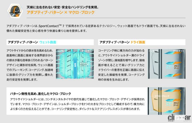 「コンチネンタルタイヤ「PremiumContact 7」発売。欧州で高評価の「PremiumContact 6」後継モデル」の4枚目の画像