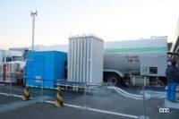 液体水素輸送トラックと供給設備