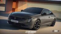 今度は2ドアクーペ？ 生まれ変わったプジョー・508のライバルはBMW M4 - peugeot-508-coupe-rendering-by-x-tomi-design