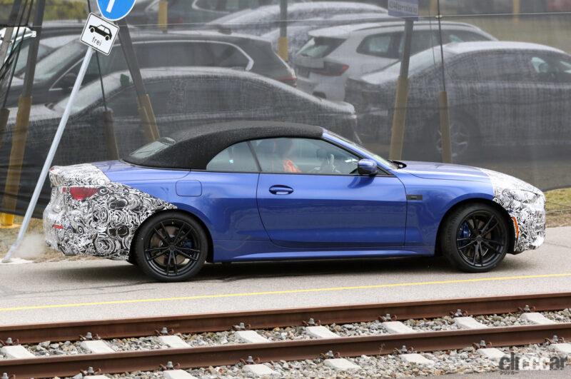 「なぜグリルを隠す？BMW 4シリーズ カブリオレ高性能モデル「M 440i」改良型を初スクープ」の4枚目の画像