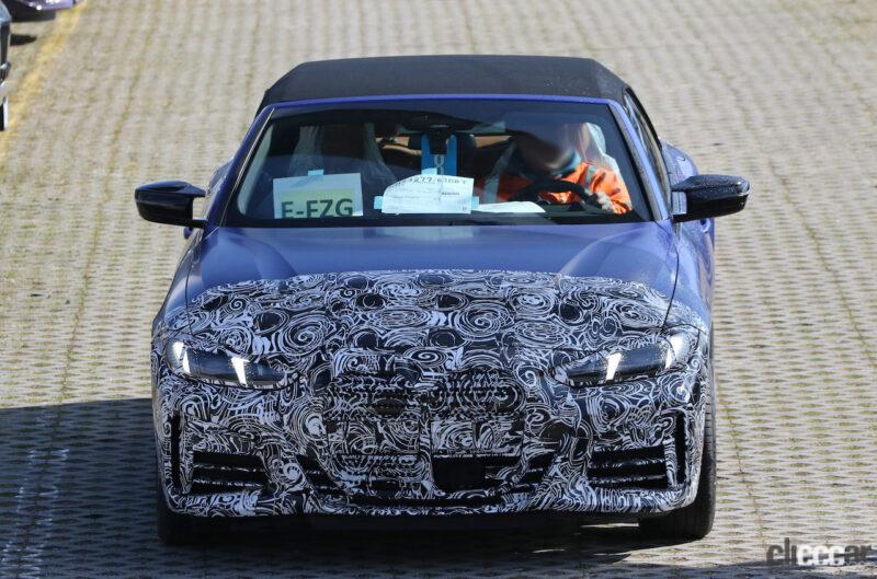 「なぜグリルを隠す？BMW 4シリーズ カブリオレ高性能モデル「M 440i」改良型を初スクープ」の6枚目の画像