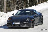 ポルシェ「911 GTS」改良型はハイブリッドのみじゃなかった！アグレッシブスタイルが露出   - Porsche 992.2 GTS 14