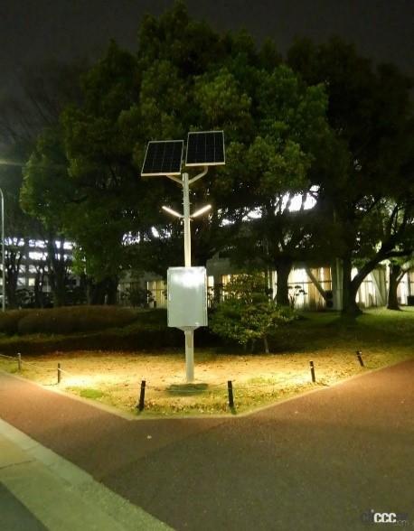 「三菱自動車が電動車の使用済みバッテリーを活用した自律型街路灯の実証実験をスタート」の2枚目の画像