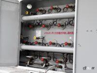 水素トレーラーの水素給出バルブ