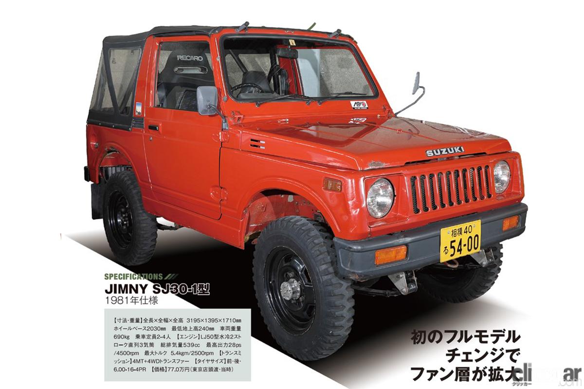 スズキ「ジムニー」2代目（SJ30型）が77万円でデビュー。2030年にはBEV