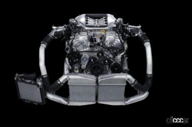 R35型GT-Rの3.8L V6ツインターボのVR38DETT型エンジン