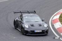 ポルシェ911の最高傑作量産モデル「GT2 RS」次期型を初スクープ！  マイルドハイブリッドシステムを搭載 - Porsche 911 GT2 RS Mule 5