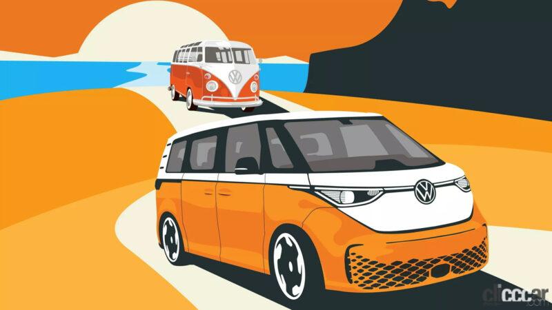 「VW電動バス「ID.Buzz」、ロングホイールベース版は6月2日デビュー決定！」の1枚目の画像
