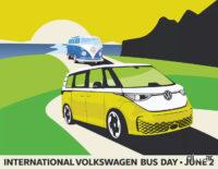 VW電動バス「ID.Buzz」、ロングホイールベース版は6月2日デビュー決定！ - 2024-VW-ID.Buzz-Launch-Poster-2