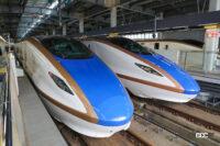 JR東日本E7系（左）とJR西日本W7系（右）は2015年に受賞。両社の共同開発で、2社が受賞しました