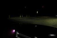夜にマツダ「CX-60」のアダプティブ・LED・ヘッドライト「ALH」を試してみた【新車リアル試乗 8-7　マツダCX-60 i-ACTIVSENSE・ALH実践編】 - alh 3 wide low beam on left side