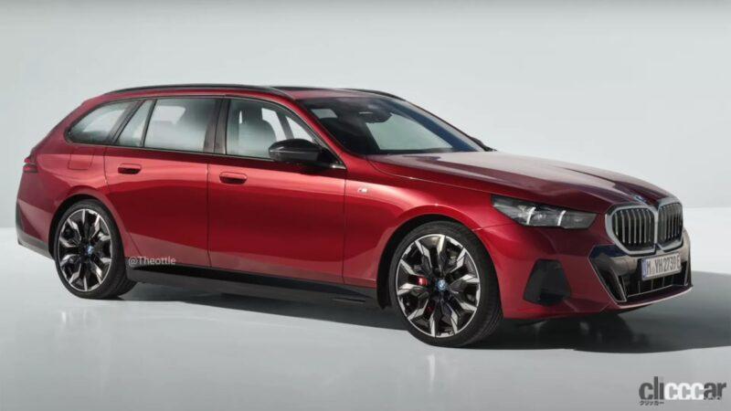 「これがEV版デザインだ。BMW待望の「5シリーズ ツーリング」、ガソリンとEVで導入確定!?」の1枚目の画像