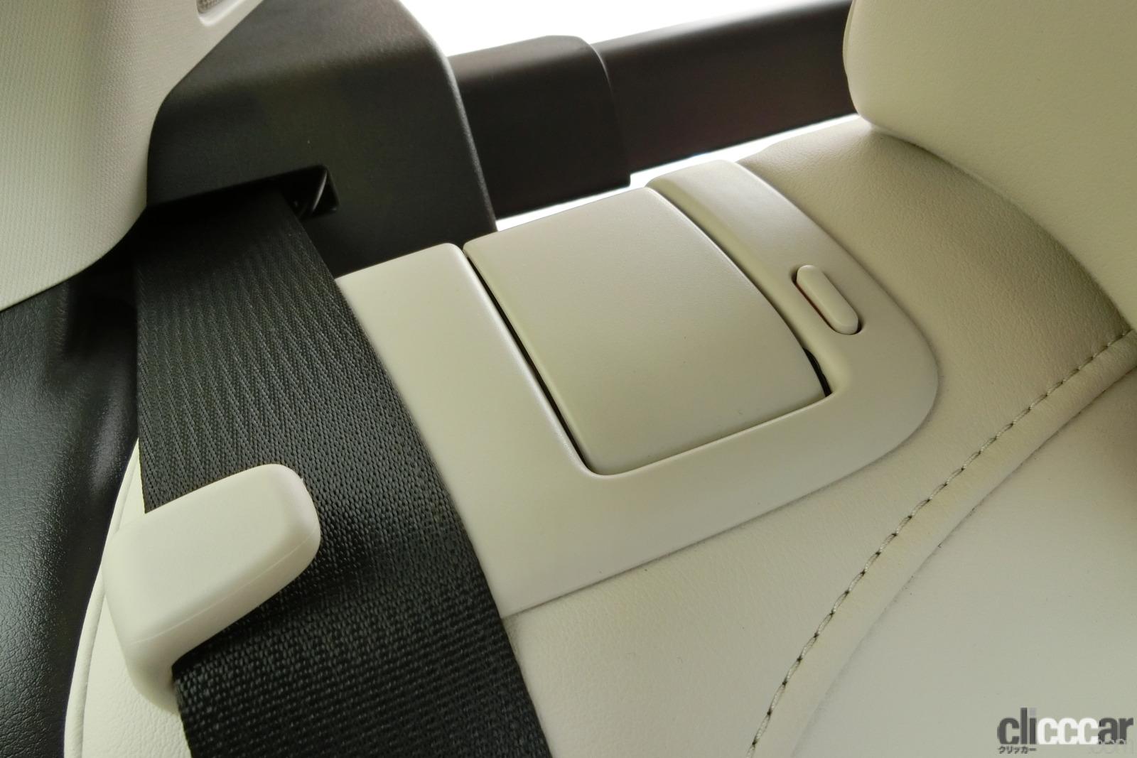 u423 rear seat lever right side 画像｜マツダ「CX60」のシートにまつわる機能・性能を徹底チェック！【新車