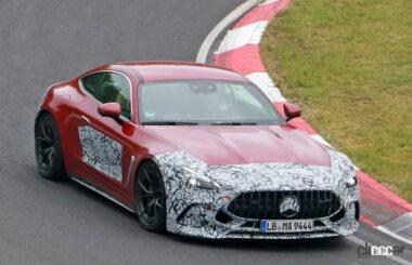 メルセデス AMG GTクーペ　改良型プロトタイプ　スパイショット