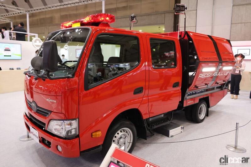 「消防車も電動化！ 時代の先端を行くモリタの消防車を見てきた【東京国際消防防災展2023】」の11枚目の画像