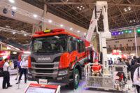 21mブーム付多目的消防ポンプ自動車MVF21