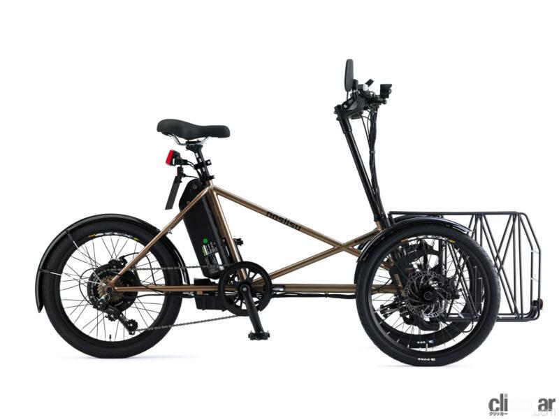 「カワサキ「ノスリスe」は自転車感覚で乗れるフル電動3輪ビークル。43万100円のミニカー登録モデル」の3枚目の画像