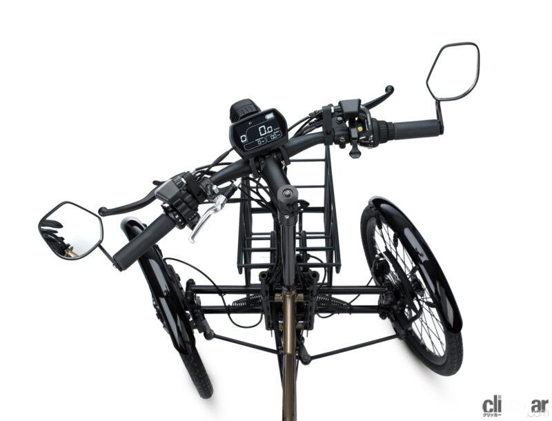 「カワサキ「ノスリスe」は自転車感覚で乗れるフル電動3輪ビークル。43万100円のミニカー登録モデル」の5枚目の画像