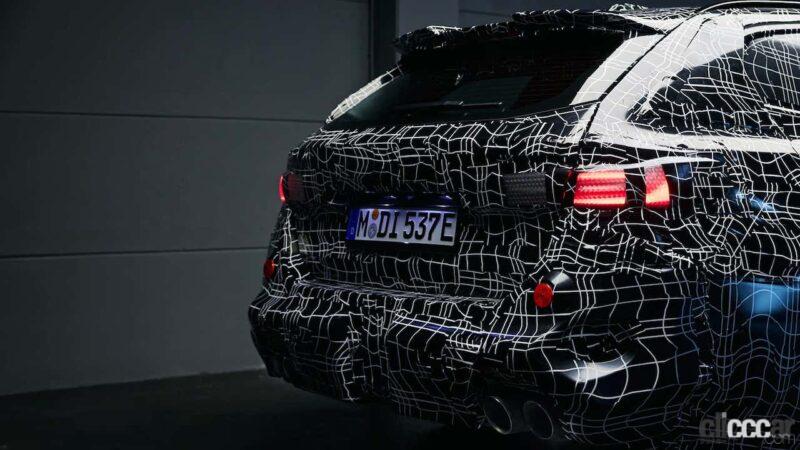 「BMW最強ワゴン「M5 ツーリング」復活へ。ルーフスポイラーなど先行公開」の4枚目の画像