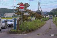 福島県白河市のJRバス関東のバス専用道路は国鉄白棚線の線路敷を転用