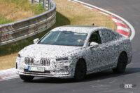 シュコダ「スペルブ」次期型はVWグループの代表的セダンに。大型タッチスクリーンを確認 - Skoda Superb sedan 6