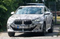 BMW「X2」次期型、ノーズデザインが初露出！ 完全なるクーペSUVへ - BMW X2 base less camo 9