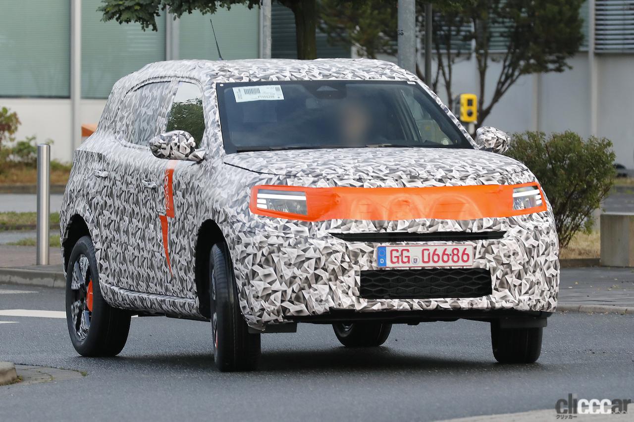 オペル「クロスランド」次期型、フルEVモデルを初キャッチ | clicccar.com