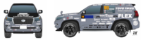 トーヨータイヤが「OPEN COUNTRY」で国内クロスカントリーラリー・ラリー北海道に参戦する3チームをサポート - FLEX SHOW AIKAWA Racing with TOYO TIRES車両イメージ㈰_ランドクルーザープラド
