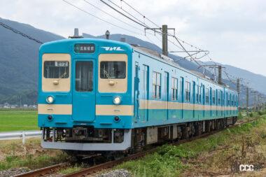 8月8日から運行を開始した筑肥線・唐津線103系1500番代国鉄色