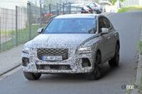 ヒョンデ「GV80クーペ」はドイツ高級クーペSUVに対抗！ 改良モデルに初導入へ - Spy shot of secretly tested future car