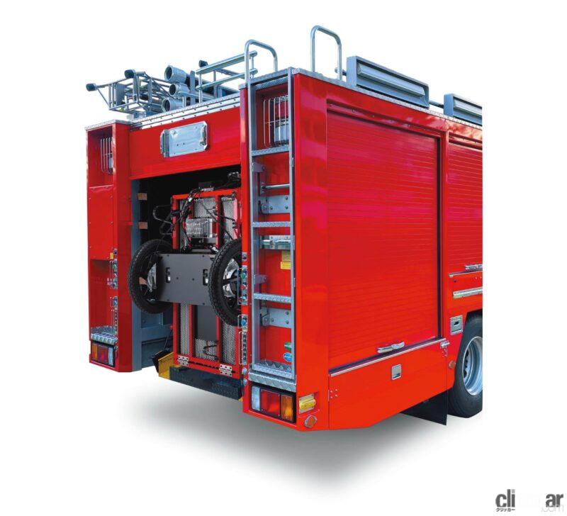 「ヤマハの消防防災製品・次世代型電動アシストホースカー「X-QUICKER」はハンドルを引くだけで操作できる【ヤマハ発動機ニュースレター】」の2枚目の画像