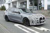 BMW「M3」史上初のワゴンが大幅改良へ！ LEDが複雑化されアグレッシブに - Spy shot of secretly tested future car