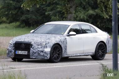 Spy shot of secretly tested future car