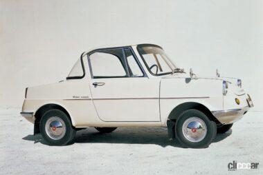 1960年にデビューしたマツダ初の乗用車R360クーペ