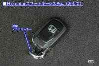 Hondaスマートキーシステムのリモコン（おもて側）