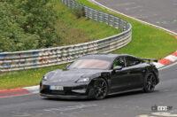 ポルシェ「タイカン」の新フラッグシップ「ターボGT」がニュル最速EVへ挑戦か!? - Porsche Taycan Turbo GT 10