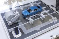 栃木県のテクニカルセンターでは車両をシャシーダイナモに載せて各種測定が行える（写真は模型）。