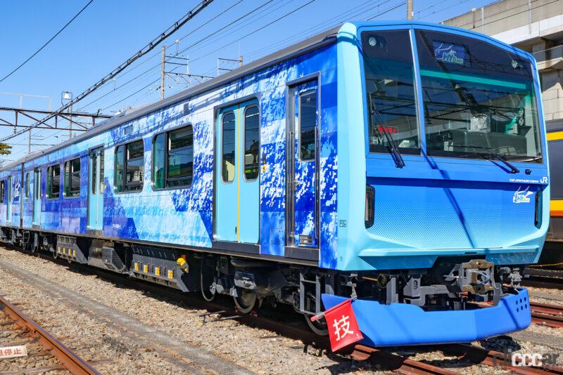 「噂は本当だった！ JMSに実物の電車「FV-E991系HYBARI」が展示【これだけは見逃すなジャパンモビリティショー2023】」の6枚目の画像