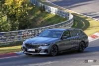 まるで軍用モデル!? BMWの高性能電動ワゴン「i5ツーリングM60」プロトタイプがニュルブルクリンクに降臨 - BMW i5 Touring 6