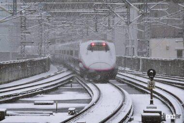 雪の中の新幹線（引用：photoA_hiro17）