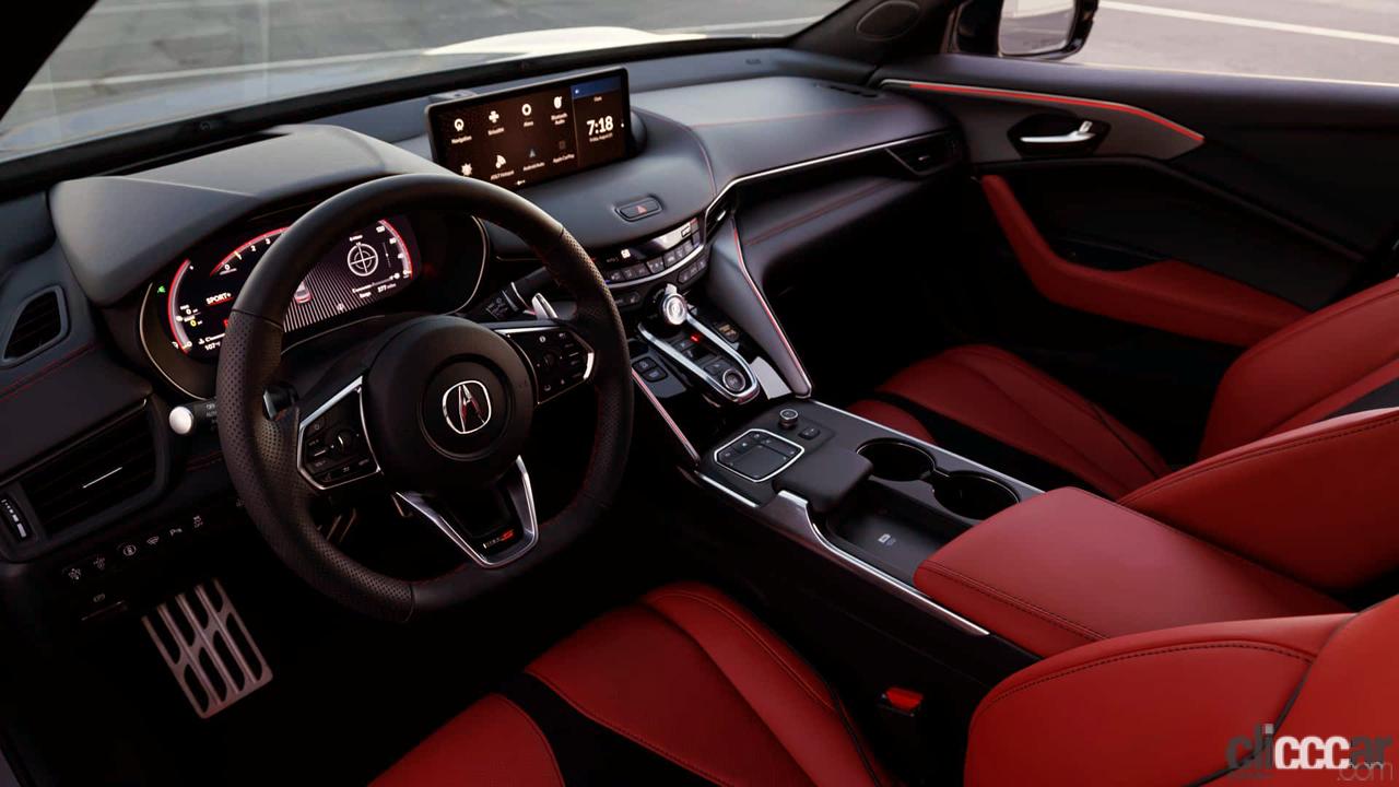 2024acuratlxtypesinterior 画像｜こんなにスゴい！ アキュラTLX改良型、米国市場に最強「タイプS」設定