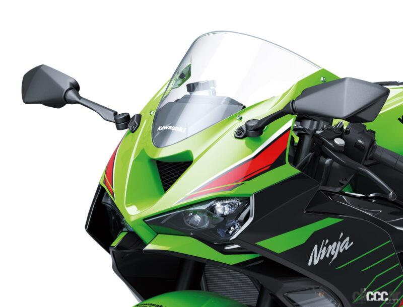 「カワサキのミドルスーパースポーツ「ニンジャZX-6R」に2024年モデル。より立体的な新型フロントカウル採用」の10枚目の画像