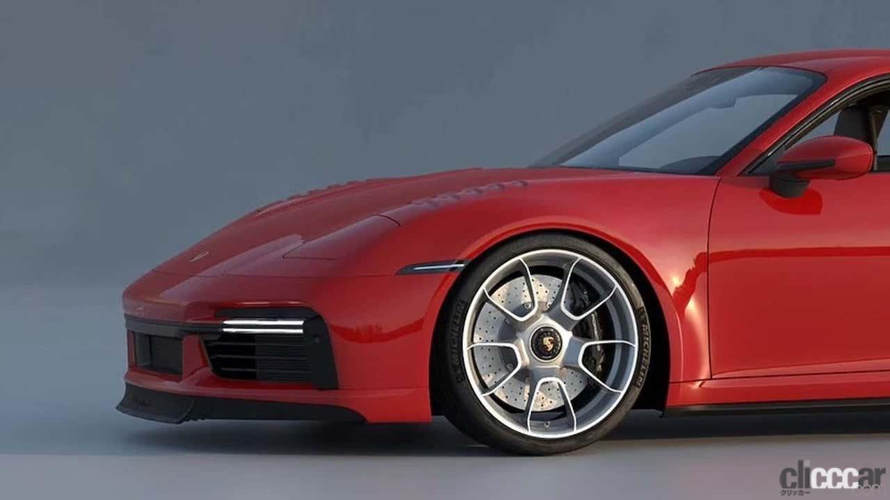 porsche-911-992-with-pop-up-headlights-4 画像｜「フラットノーズ」がよみがえる!? 最新のポルシェ911 にリトラクタブル・ヘッドライトを採用したら？ | clicccar.com